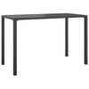 vidaXL Garden Dining Table Anthracite Steel 43.3 x 21.3 x 27.6 in