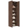 vidaXL Highboard Brown Oak 31.5"x16.7"x98" Engineered Wood