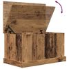 vidaXL Storage Box Old wood Engineered wood 27.6 in wide Storage Box
