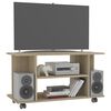 vidaXL TV Cabinet Sonoma Oak Engineered Wood 31.5x15.7x17.7 in