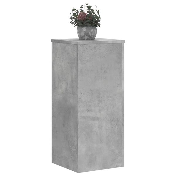 vidaXL Plant Stand Set of 2 Concrete Grey Engineered Wood Medium