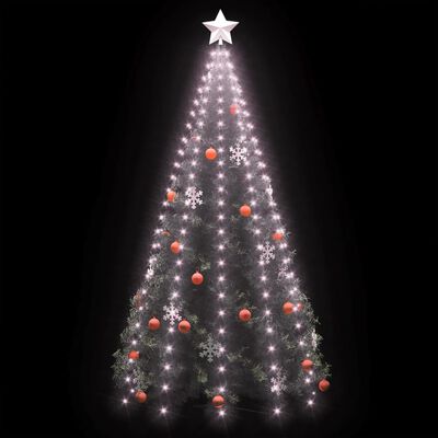 vidaXL Christmas Tree Net Lights with 250 LEDs 98.4"