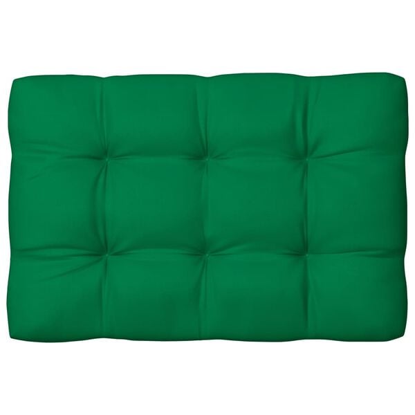 vidaXL Sofa Cushion Set of 7 Green Polyester 47.2 x 31.5 x 3.9 in