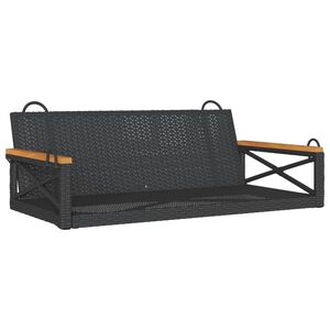 vidaXL Swing Bench Black