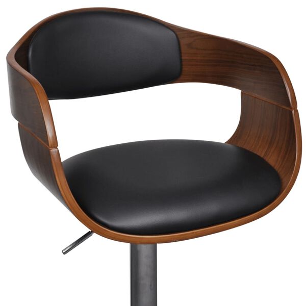 vidaXL Bar Stool Black and Brown
