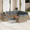 vidaXL Garden Sofa Set Beige