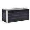 vidaXL Raised Bed Anthracite Galvanized steel 39.4 x 15.7 x 17.7 in