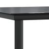 vidaXL Garden Dining Set Black PE Rattan Standard Durable