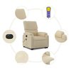 vidaXL Electric Stand Up Massage Recliner Chair Cream