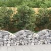 vidaXL Gabion Basket Silver Galvanized iron 39.4 x 19.7 x 23.6 in