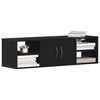 vidaXL Wall Shelf Black Oak 55.12 x 16.14 x 29.53 in Engineered Wood