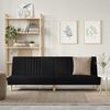 vidaXL Sofa Bed Black Fabric
