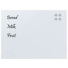 vidaXL Wall-mounted Magnetic Board White 31.5"x23.6" Tempered Glass