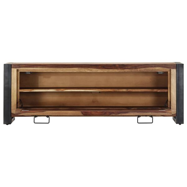vidaXL Shoe Cabinet 47.2"x13.8"x15.7" Solid Acacia Wood