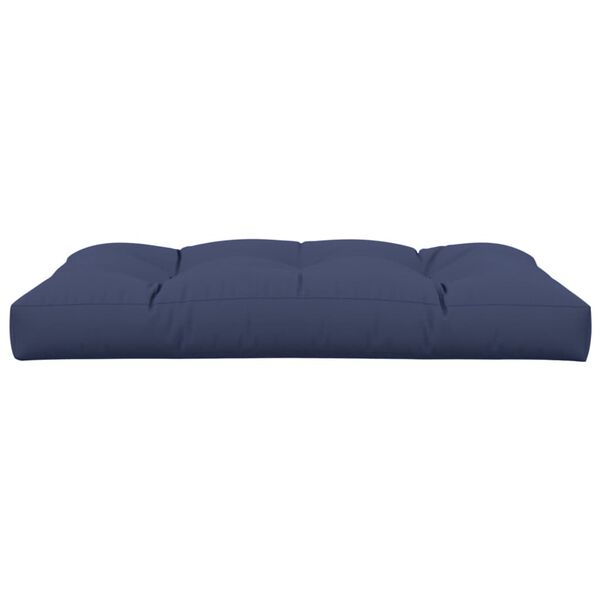 vidaXL Pallet Cushion Navy Blue 100% Polyester 47.2 x 31.5 x 4.7 in