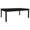 vidaXL Garden Table Black Solid Pine Wood Medium Durable Garden Table