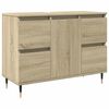 vidaXL Bathroom Cabinet Sonoma oak Engineered wood, iron Medium