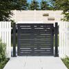 vidaXL Garden Gate Anthracite 39.4x39.4" Steel Square Design