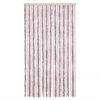 vidaXL Fly Curtain Silver Grey and Pink 39.4x86.6" Chenille