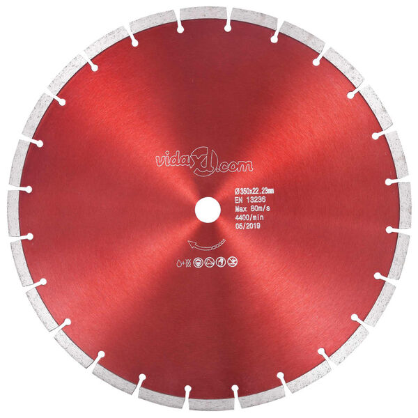 vidaXL Diamond Cutting Disc Steel 13.78 "