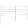 vidaXL Headboard White Steel King Tough Headboard Rectangular