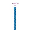 vidaXL Work Rope Blue 0.24 " 82.0 ' Polypropylene
