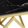 vidaXL Coffee Table Gold Stainless Steel 39.4 x 39.4 x 19.7 in