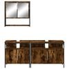 vidaXL Bathroom Furniture Set Smoked Oak