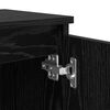 vidaXL Bedside Cabinet Black Oak 15.75 x 11.81 x 19.69 in