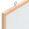 vidaXL Magnetic Whiteboard with Solid Pine Wood Frame 23.6x15.7"