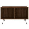 vidaXL Coffee Table Brown Oak Engineered Wood, Metal Compact