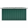vidaXL Storage Box Green Galvanized steel, plastic 50.8 x 26.4 x 25.6 in