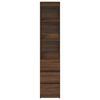 vidaXL Highboard Brown oak Engineered wood 14.8 x 13.8 x 70.9 in