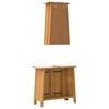 vidaXL Bathroom Furniture Set Wood Solid pine wood Medium