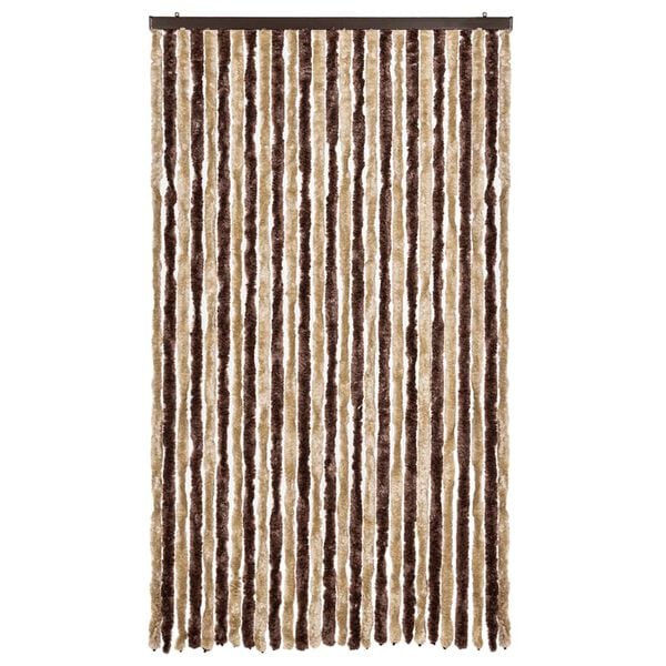 vidaXL Insect Curtain Beige and Light Brown 46.5x86.6" Chenille