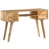 vidaXL Writing Desk Varies by piece Solid mango wood 45.3 x 18.5 x 29.9 in