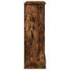 vidaXL Fireplace Surround Smoked Oak 35.4x11.8x35.4" Engineered Wood
