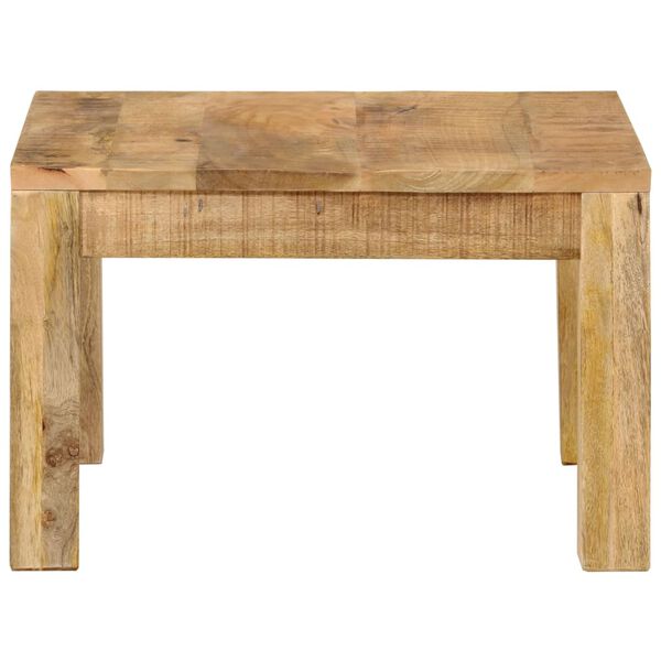 vidaXL Coffee Table Natural Solid Mango Wood Small Durable