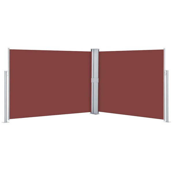 vidaXL Side Awning Brown