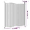 vidaXL Fence Panel WPC Brown 68.1x73.2"