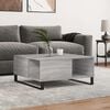 vidaXL Coffee Table Grey Sonoma Engineered Wood, Metal Standard