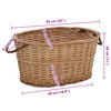 vidaXL Firewood Basket with Carrying Handles 22.8"x16.5"x11.4" Natural Willow