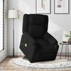 vidaXL Electric Stand Up Massage Recliner Chair Black