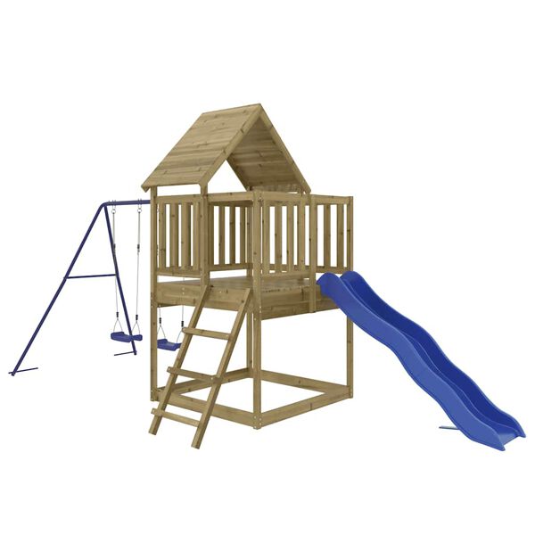 vidaXL Outdoor Playset Pine, Blue