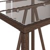 vidaXL Outdoor Bar Table Brown and Black