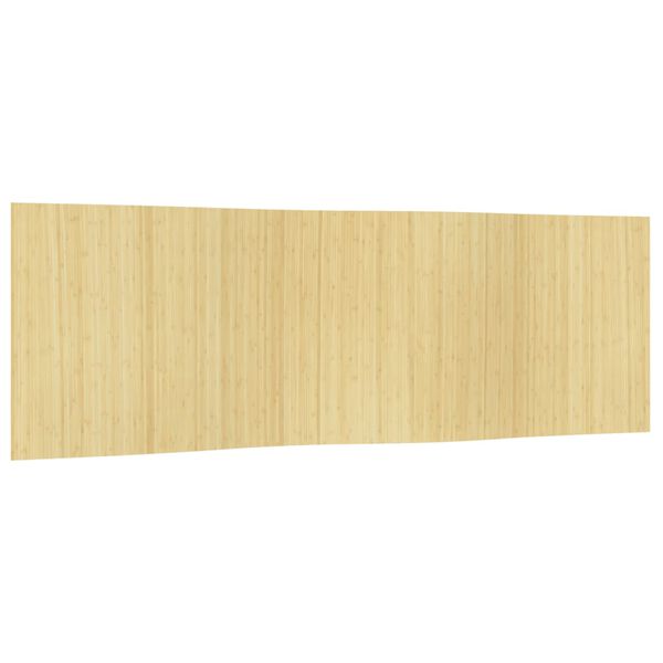 vidaXL Room Divider Light Natural 65.0x236.2" Bamboo