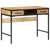 vidaXL Writing Desk Brown 39.4" x 19.7" x 29.5" solid mango wood
