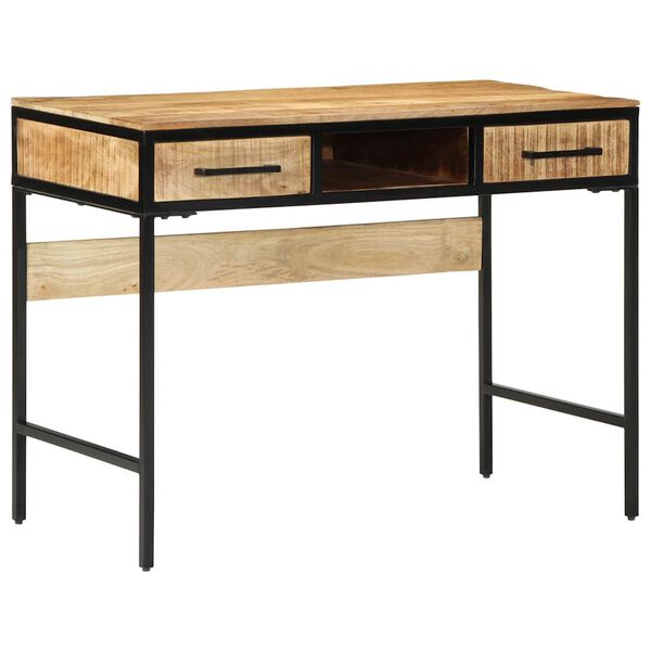 vidaXL Writing Desk Brown 39.4" x 19.7" x 29.5" solid mango wood