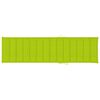vidaXL Sun Lounger Bright Green Cushion, Natural Teak Wood