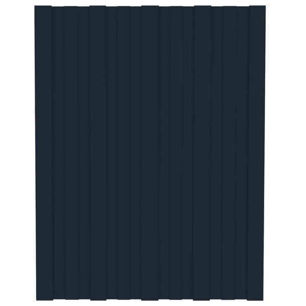 vidaXL Roof Panels 36 pcs Galvanised Steel Anthracite 23.6x17.7"
